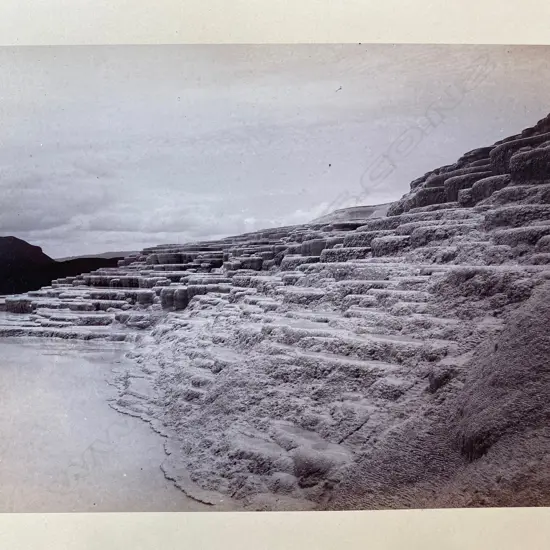 Josiah Martin (1843-1916) attrib. - 'White terraces',